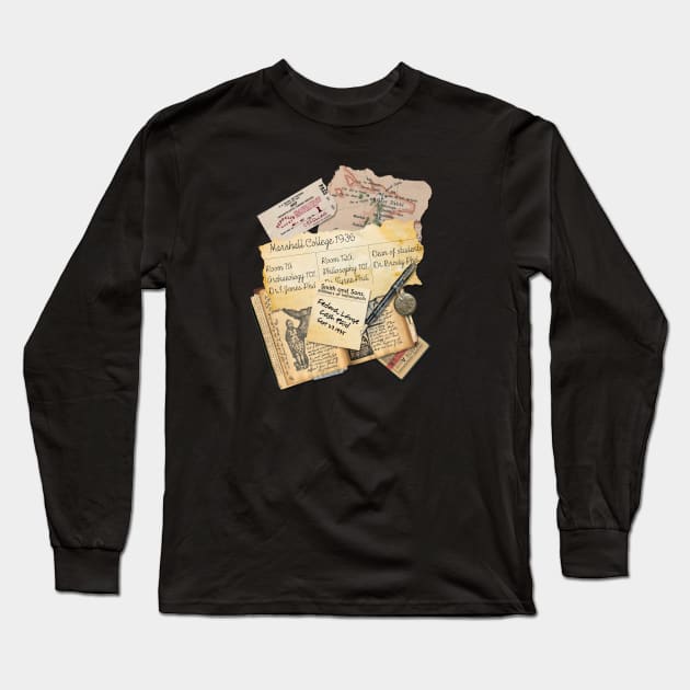 Indiana's Satchel Long Sleeve T-Shirt by ZombieMedia